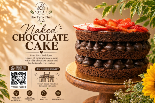 Naked Chocolate Cake (Seasonsal Toppings)