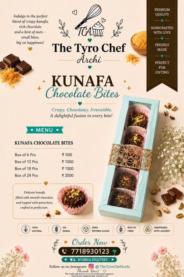 Kunafa Chocolate Bites
